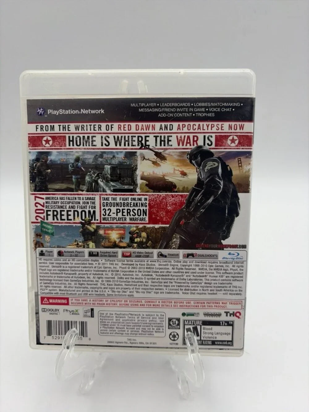 Homefront - PS3 PlayStation 3 - Complete w/ Manual - Tested Working